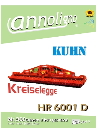 KUHN Kreiselegge Typ HR 6001 Bild- Ersatzteilliste & Explosionszeichnungen Deutsch, Englisch & Französisch - annoligno 308